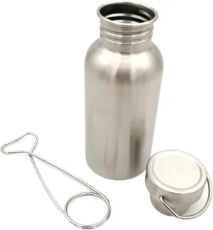 1PC Stainless Steel Kettle 500ml, Portable Single-layer Sports Water Bottle Suitable For Outdoor Cycling And Mountaineering