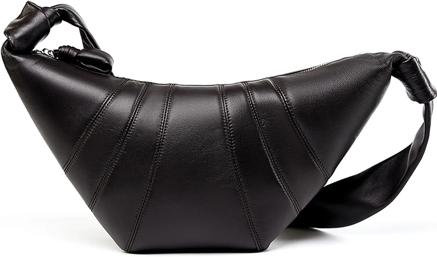2025 New Genuine Leather croissant,crossbody crescent bag,shoulder chest bag,sheepskin croissant,crossbody bag