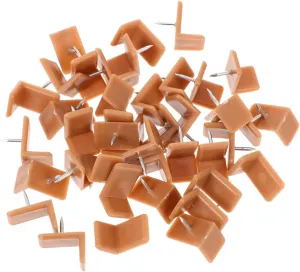 2sets Abs Iron Material Drawer Stoppers L-Shaped Tack Glides for Drawers 40pcs*2