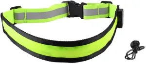 Adjustable Led Belt Rechargeable Reflective Safety Gear for Night Running Hiking Cycling