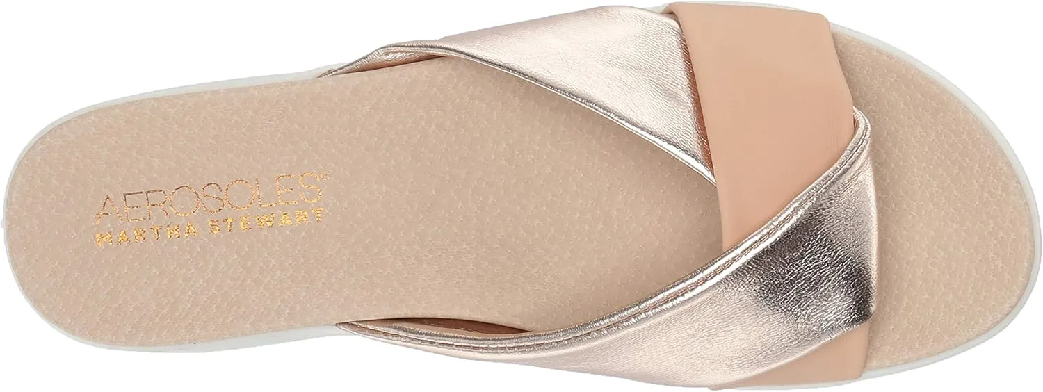 Aerosoles - Women's Ceramic Sandal - Platform Slides with Memory Foam Footbed