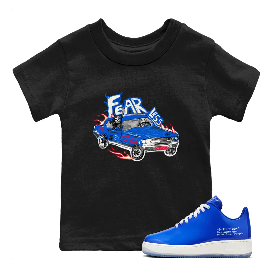 Air Kids 404 SNRT Supportive Car 1 Members-only Tees Error Fearless Sneaker Force -