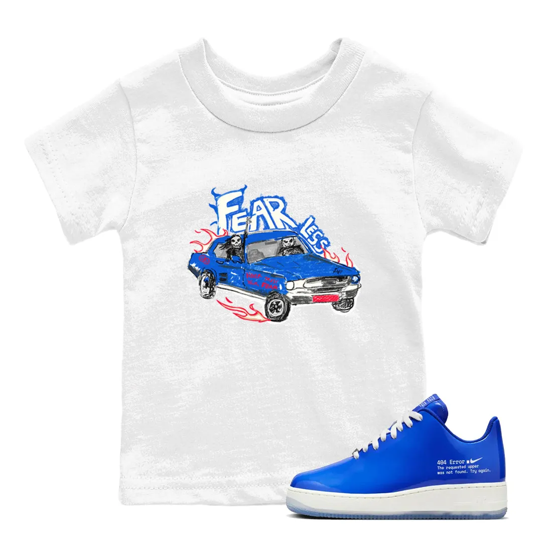Air Kids 404 SNRT Supportive Car 1 Members-only Tees Error Fearless Sneaker Force -