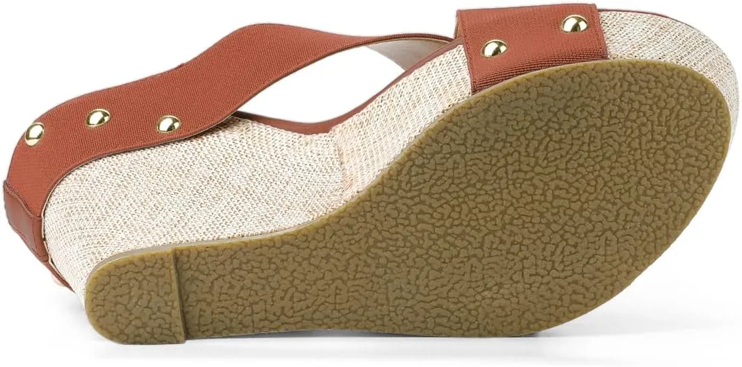 Allegra K Women's Platform Slide Wedge Sandals