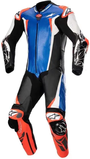 Alpinestars Absolute V2 One-Piece Leather Suit (54) (Black/Blue/White/Red)