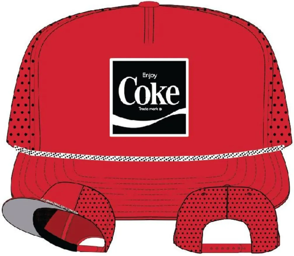 AMERICAN NEEDLE Coke Coca Cola Patch Unisex Adjustable Snapback Baseball Hat