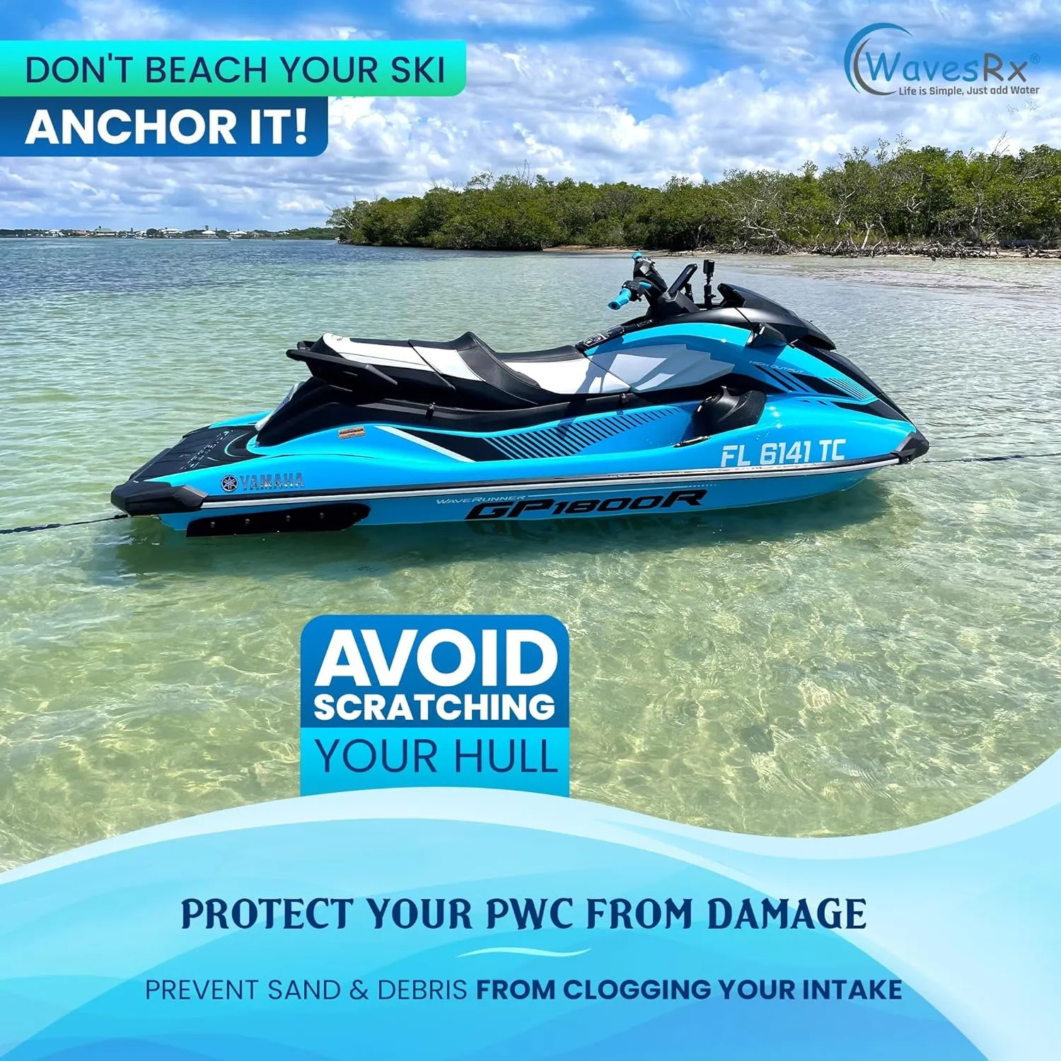 AnchorMate BowTether Bungee Line | Boat Bungee Dock Lines for Boats, PWCs & Kayaks | Absorbs Shock from Swells & Wind, Prevents Anchor Dislodging | Perfect for Anchoring, Mooring & Tethering