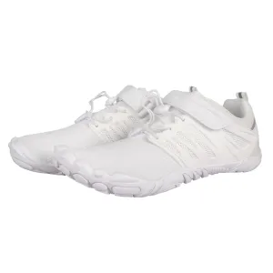 ANDUNE Women’s Barefoot & Minimalist Cross Training Shoes – All Terrain White Dash