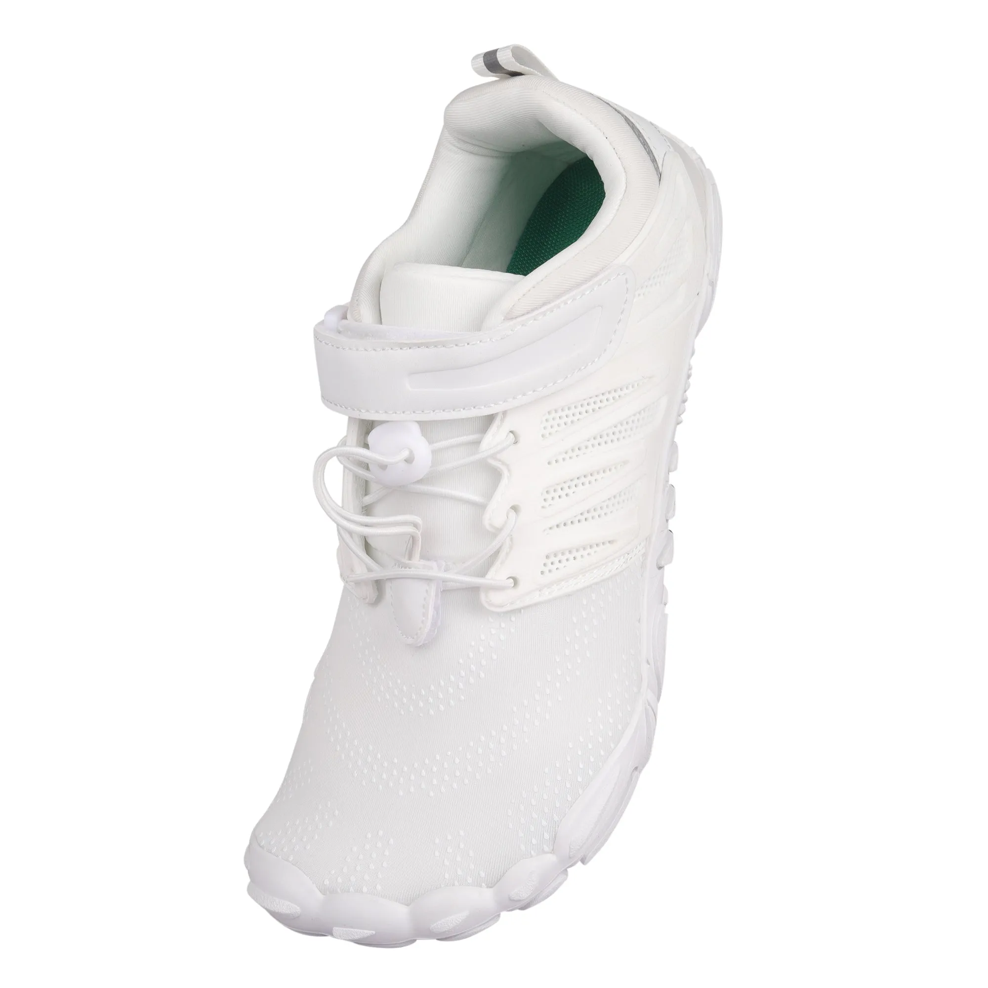 ANDUNE Women’s Barefoot & Minimalist Cross Training Shoes – All Terrain White Dash