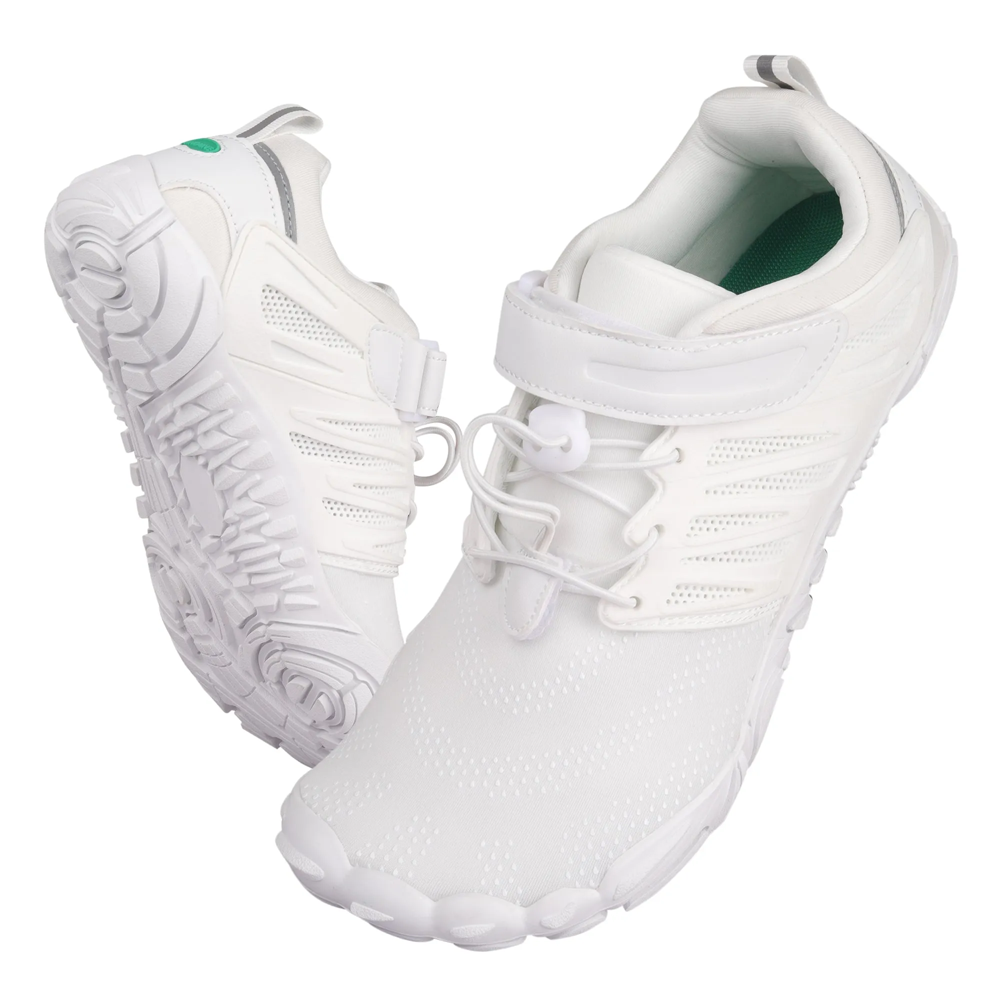 ANDUNE Women’s Barefoot & Minimalist Cross Training Shoes – All Terrain White Dash