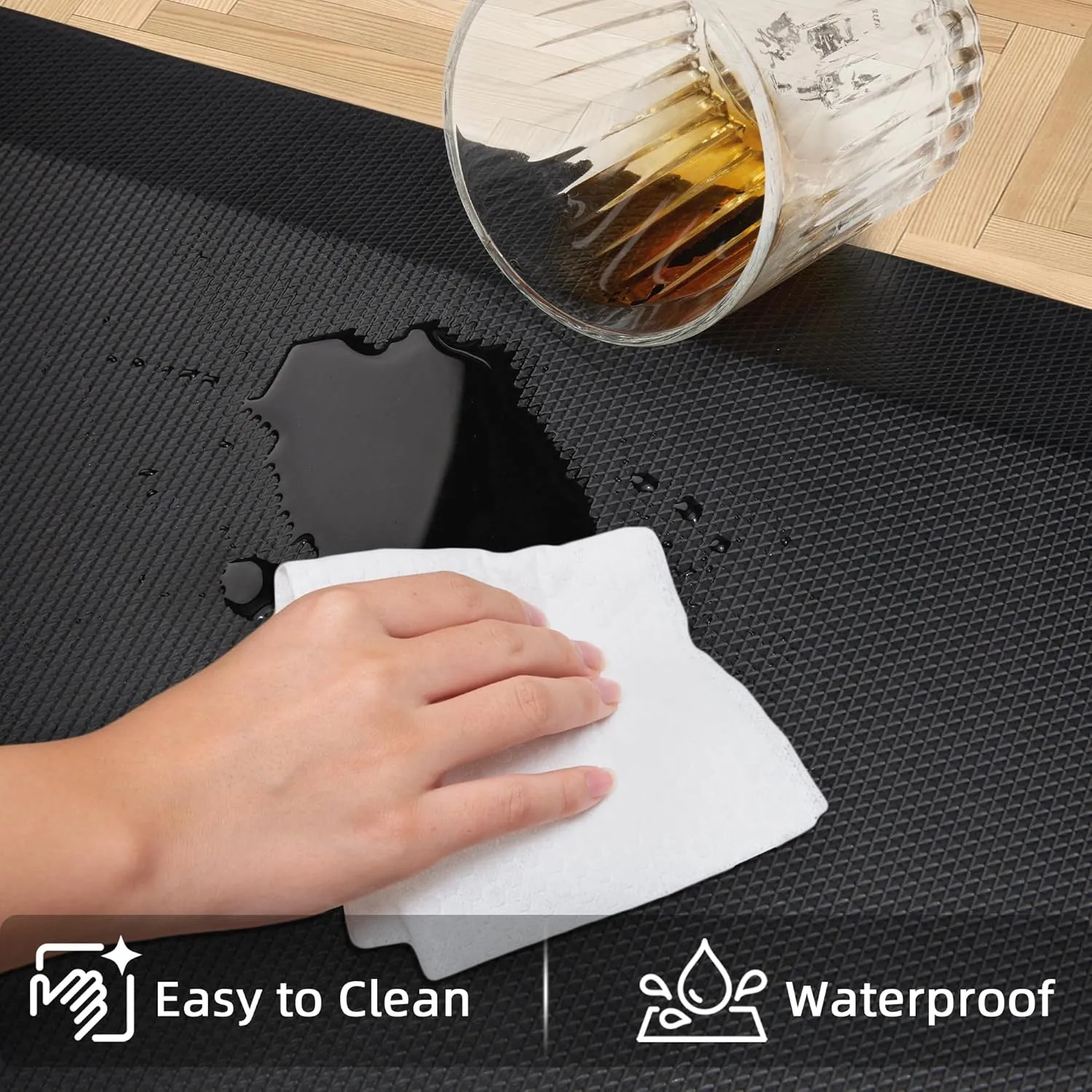 Anti Fatigue Kitchen Mats for Floor, 9/10 Extra Thick Cushioned Standing Desk Mat, Comfort Memory Foam Ergonomic Kitchen Rugs and Mats Non-Slip Waterproof for Office, Kitchen, Sink, 20" x 39"
