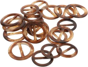 ARTIBETTER 20pcs Clothing Clips Resin Circle Clip Jewelry Clasps Slide Neckerchief Holder Clip Ring Roller Pin Vintage Shirts for Women T Shirt Ring Adjustment Buckle Clothes Corner Miss