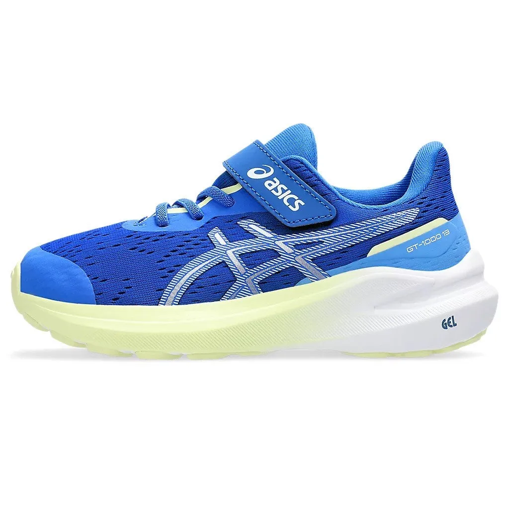 Asics GT-1000 13 PS Running Shoes Kid's (Blue White 404)
