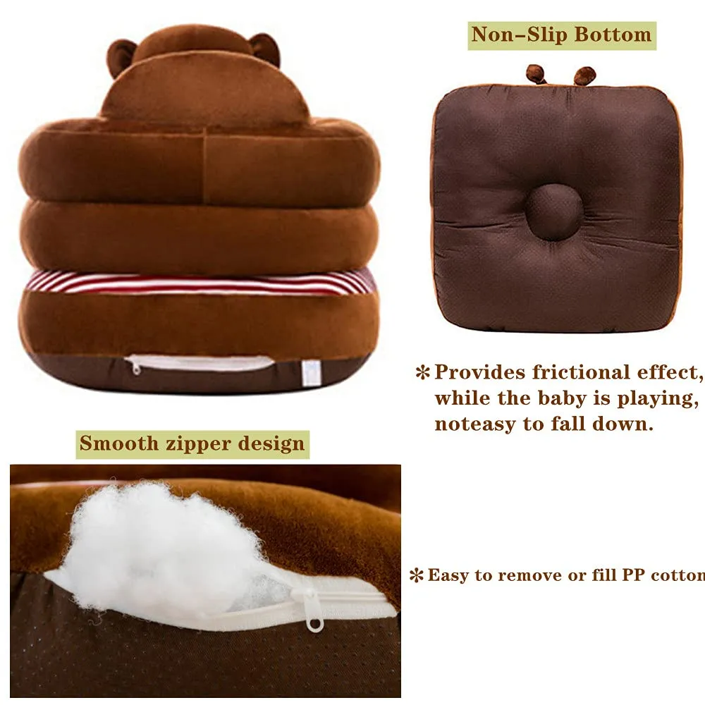 Baby Support Seat, Cute Baby Sofa Chair for Sitting Up, Comfy Plush Infant Seats (Chickens,W17.5 x H17.5)