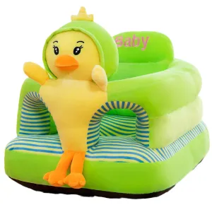 Baby Support Seat, Cute Baby Sofa Chair for Sitting Up, Comfy Plush Infant Seats (Chickens,W17.5 x H17.5)