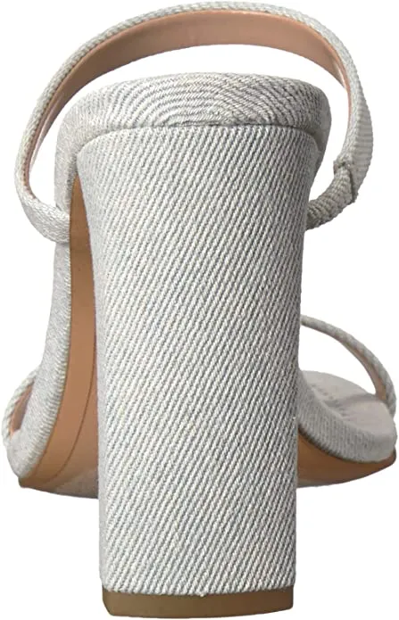 BCBGeneration Women's Whitney Sleek Mule Heeled Sandal, Light Blue, 9.5 M US