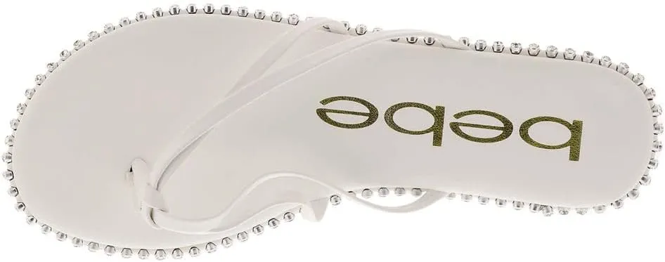 bebe Chora - Slippers for Women - Man-Made Upper and Lining - Padded Insole - Round Toe with Post Toe Design