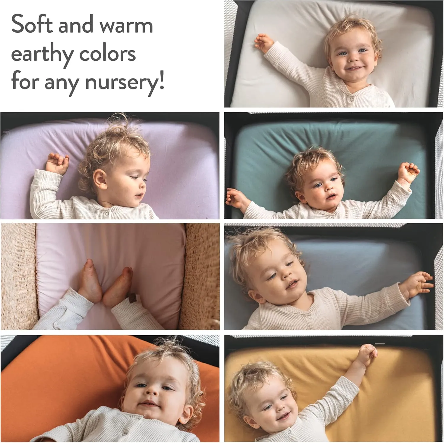 Bedside Sleeper Bassinet Fitted Sheets 33x20 for Maxi COSI Iora, Koola Baby, Baby Joy, Angelbliss, Kidsclub Bedside Bassinet – 100% Jersey Cotton – Light   Dark Grey – 2 Pack