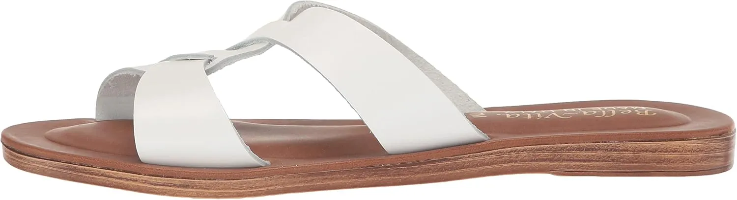 Bella Vita Women's Ona-Italy Sparkle Slide Flat Sandal