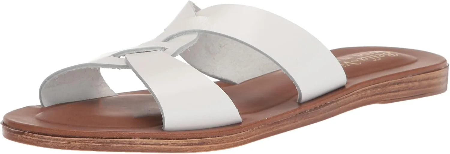 Bella Vita Women's Ona-Italy Sparkle Slide Flat Sandal
