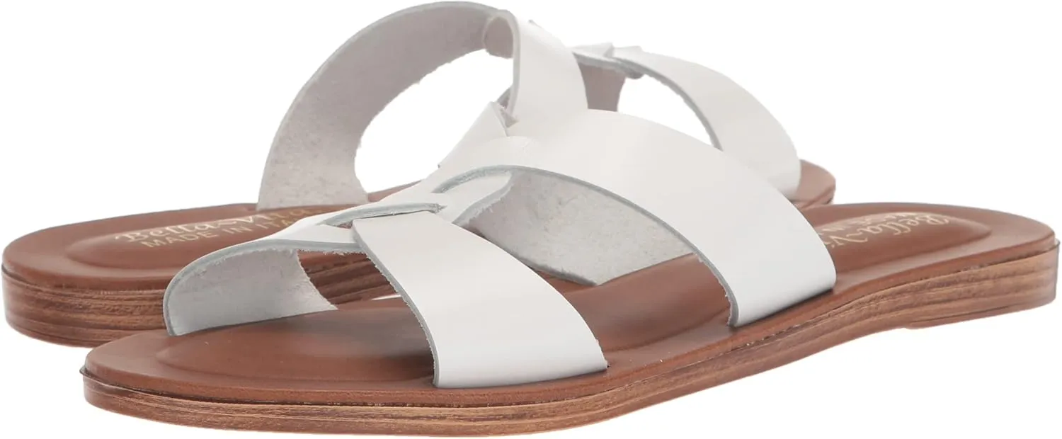 Bella Vita Women's Ona-Italy Sparkle Slide Flat Sandal