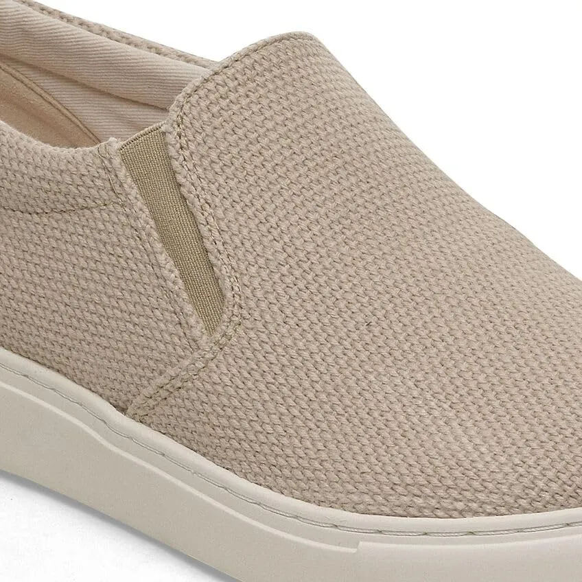 Birkenstock Oswego - Canvas and Suede Upper - Cork-Latex Footbed - Suede Lining - Natural Rubber Sole - Comfortable Slip-On Sneakers