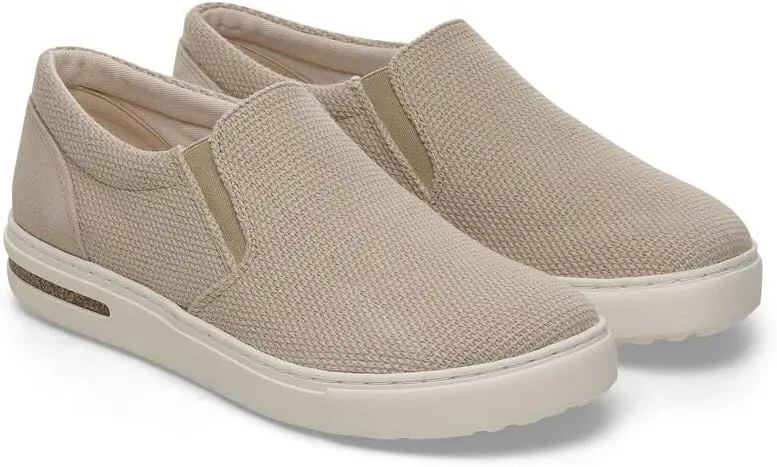 Birkenstock Oswego - Canvas and Suede Upper - Cork-Latex Footbed - Suede Lining - Natural Rubber Sole - Comfortable Slip-On Sneakers