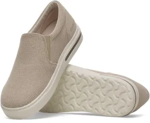 Birkenstock Oswego - Canvas and Suede Upper - Cork-Latex Footbed - Suede Lining - Natural Rubber Sole - Comfortable Slip-On Sneakers