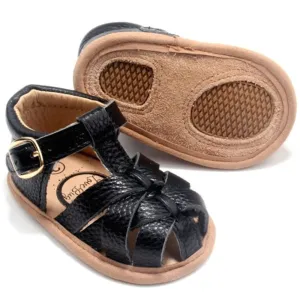 Black Closed Toe Sandal