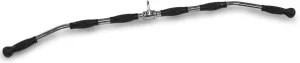 Body-Solid Tools Pro-Grip Lat Bar Cable Attachment for Gym, Functional Trainer with Curl Cable Bar Attachments, Ideal for Lat Pulldown, Tricep and Shoulder Workouts