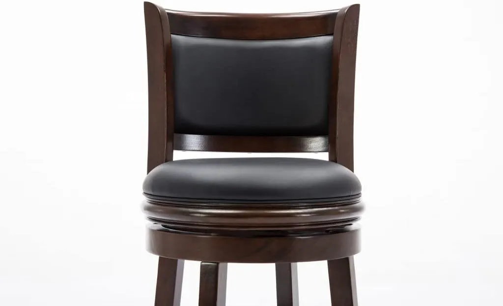 Boraam Augusta Swivel Bar Stool - Black/Cappuccino