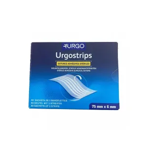Box of 50 sachets of sterile adhesive surgical sutures - UrgoStrips - Urgo