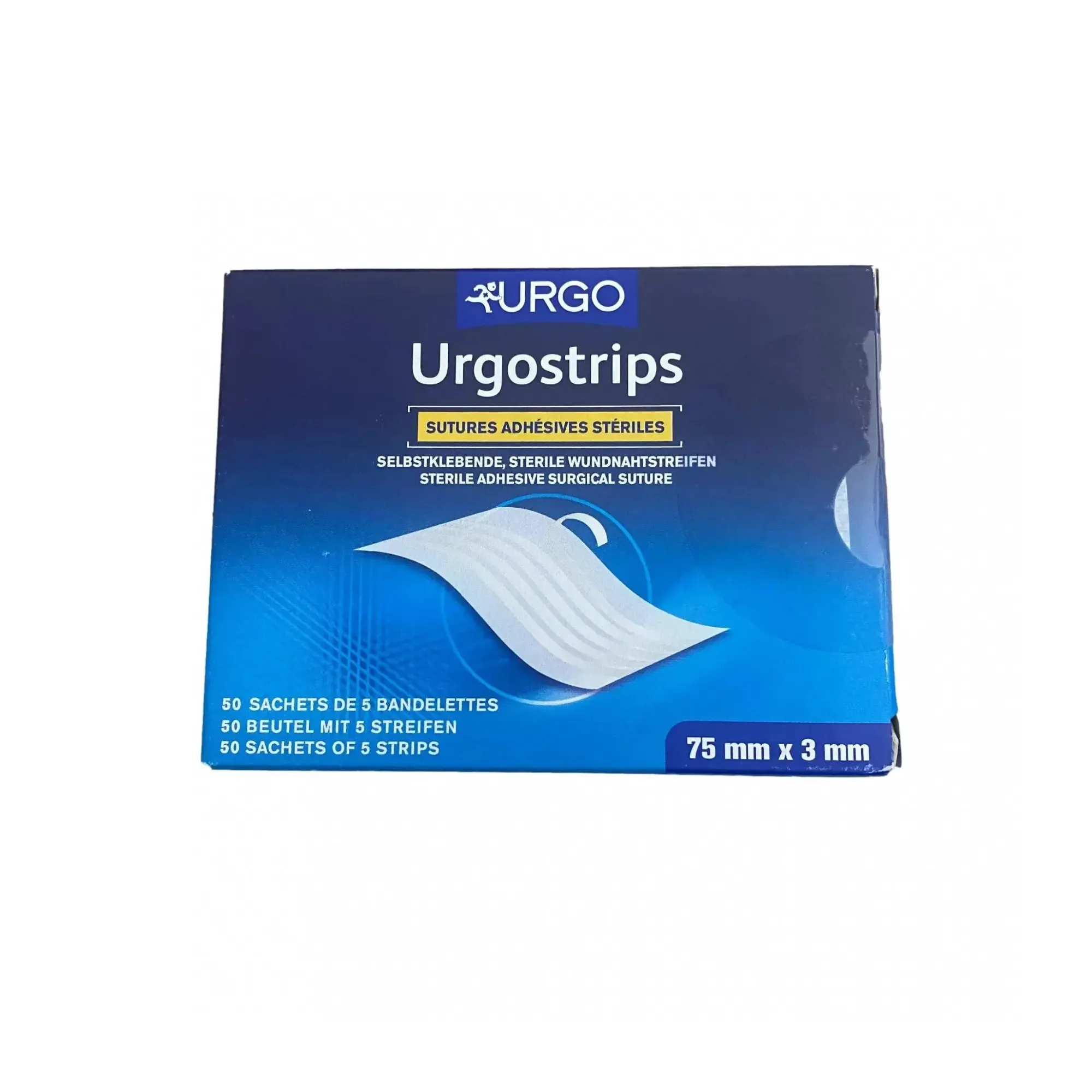 Box of 50 sachets of sterile adhesive surgical sutures - UrgoStrips - Urgo