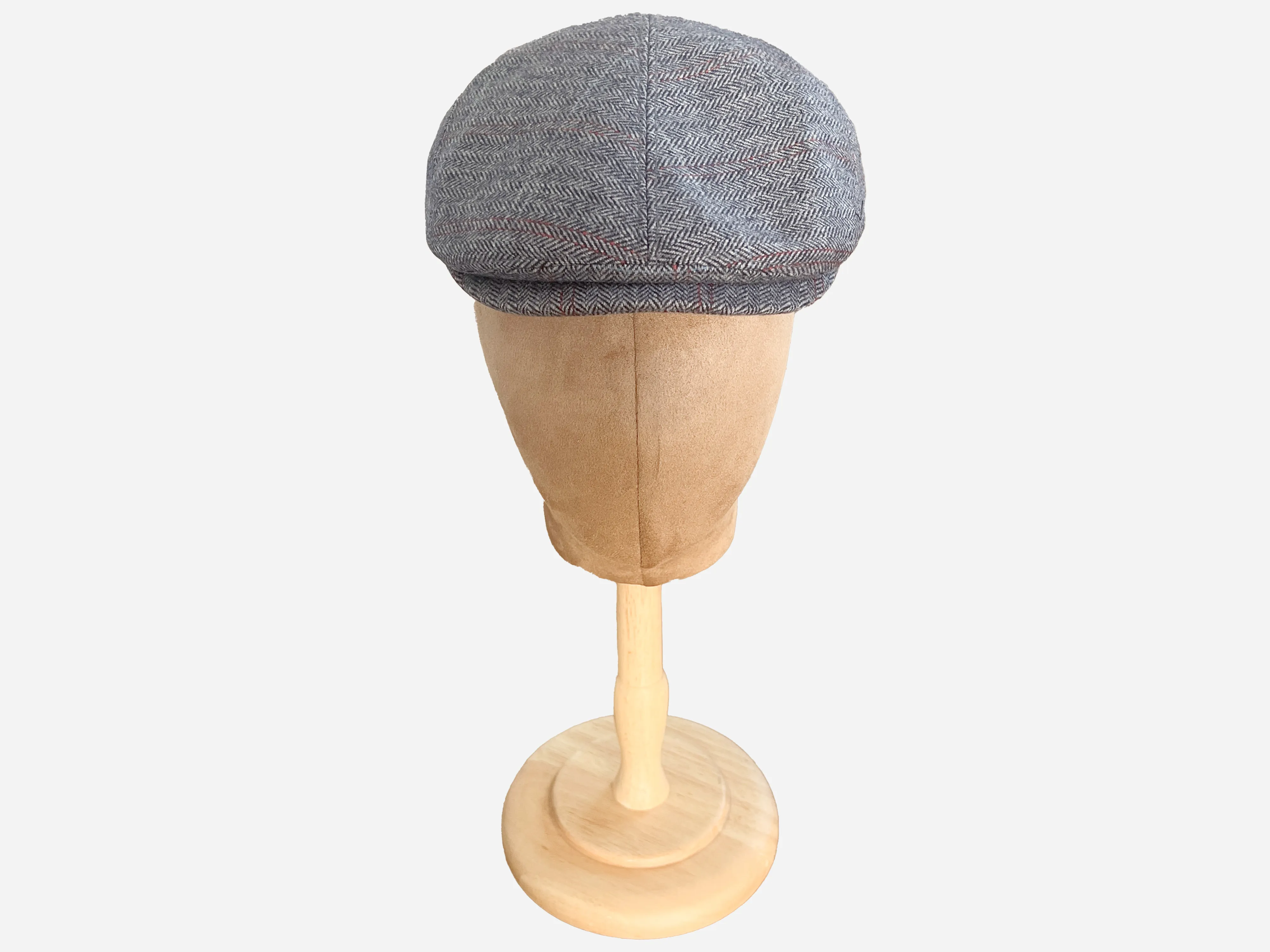 Brim&Brawn Flat Cap in Grey Wool