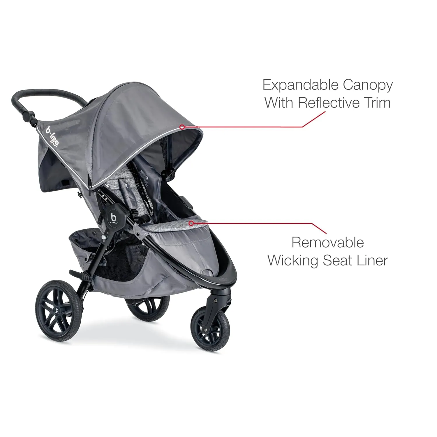 Britax B-Free Sport Stroller, Asher