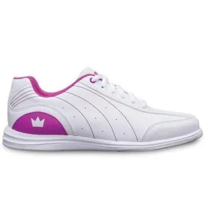 Brunswick Youth Mystic White Fuchsia Bowling Shoes