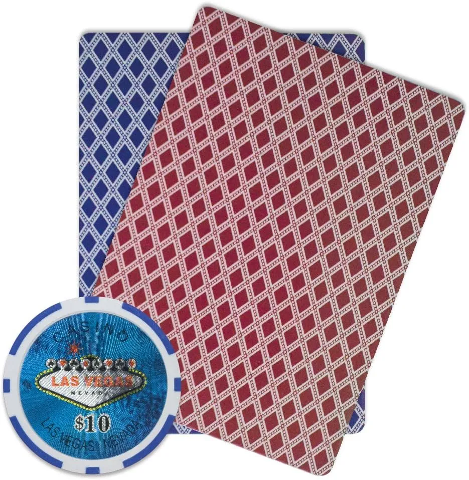 Brybelly Las Vegas Casino Poker Chip Heavyweight 14-gram Clay Composite – Pack of 50