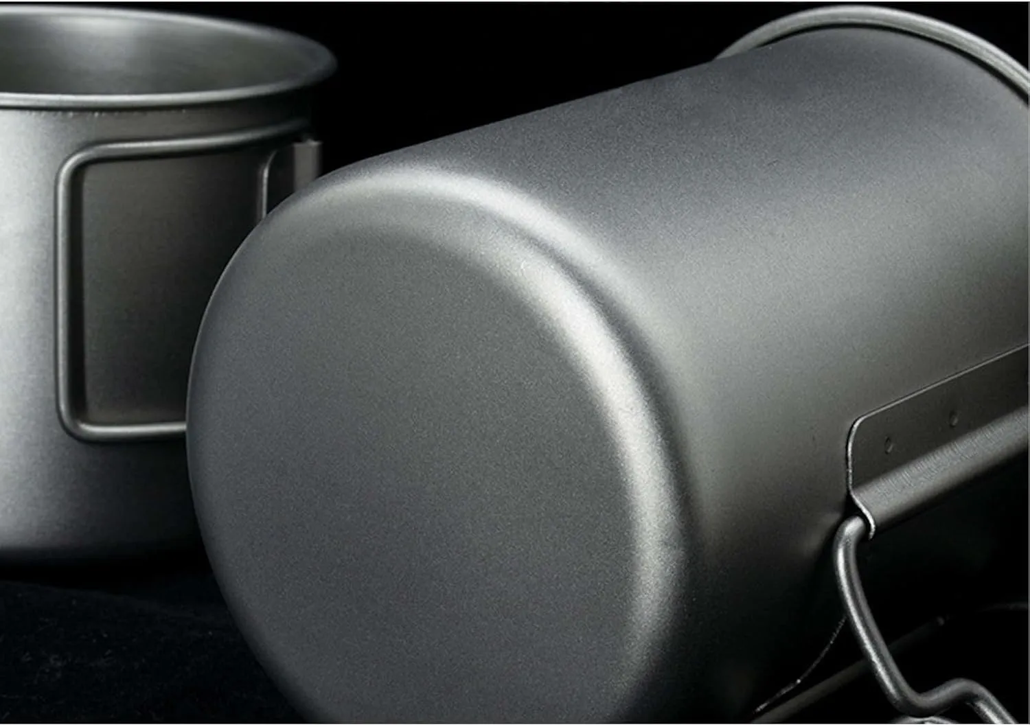 BTTSTRA Outdoor Pure Titanium Tea Cup Portable Coffee Cup Mug(420ML A)