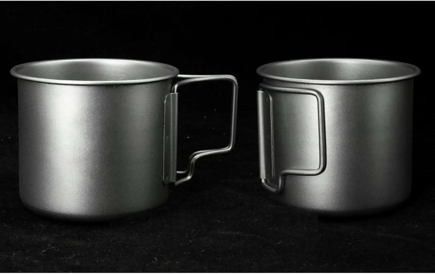 BTTSTRA Outdoor Pure Titanium Tea Cup Portable Coffee Cup Mug(500ML B)