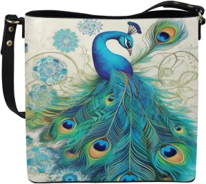 Bucket Bags Purses for Women with Adjustable Strap, Black Cat Print PU Leather Tote Handbags Top Handle Satchel