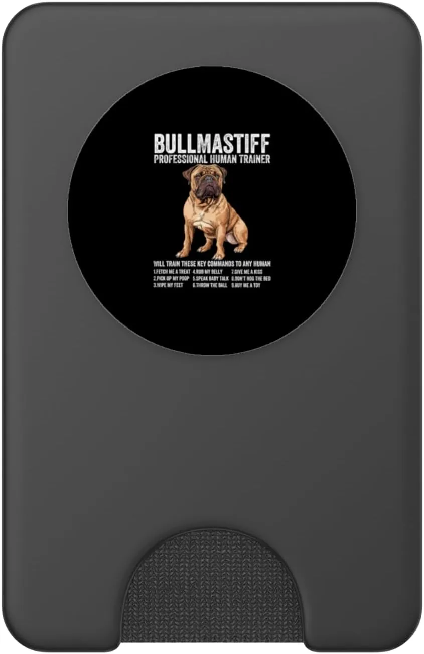 Bullmastiff Dog lover PopSockets PopWallet for MagSafe