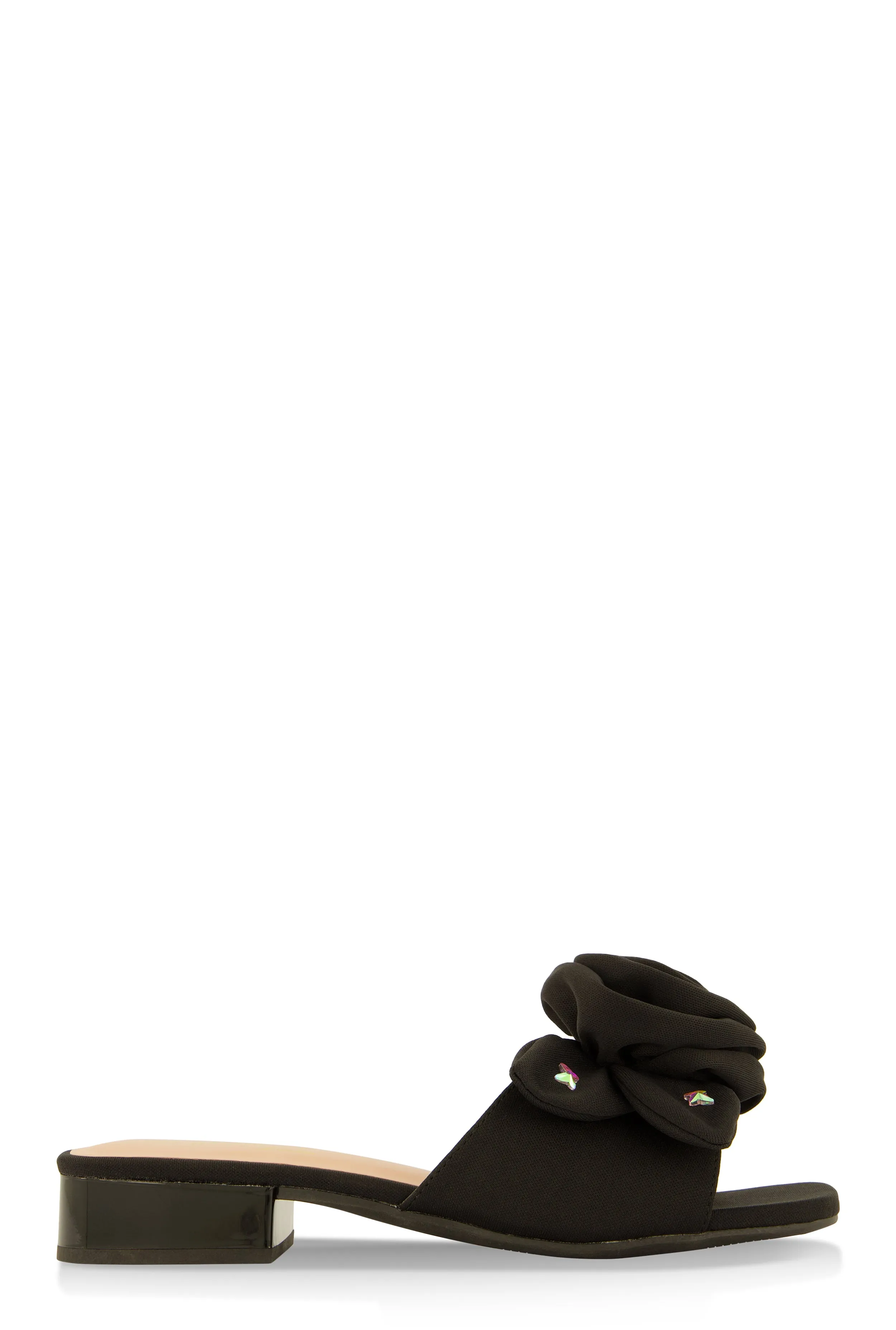 Butterfly Rose Band Low Heel Sandals