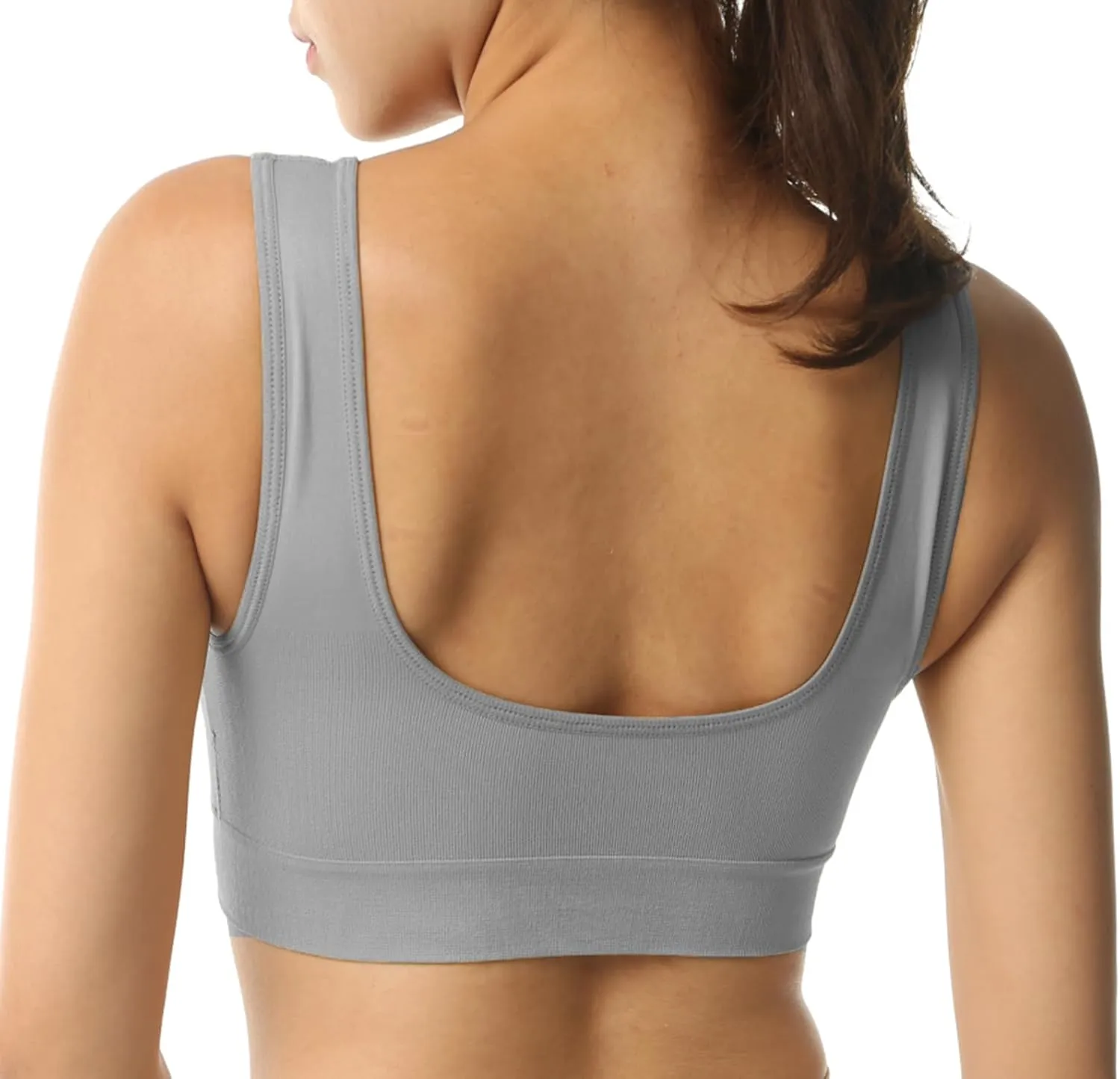 Cabales KINYAOYAO Women's Plus Size High Impact Seamless Racerback Padded Bra