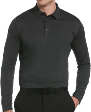 Callaway Men's Essential Long Sleeve Golf Polo Shirt with Swing Tech, Opti-Dri Technology & Sun Protection