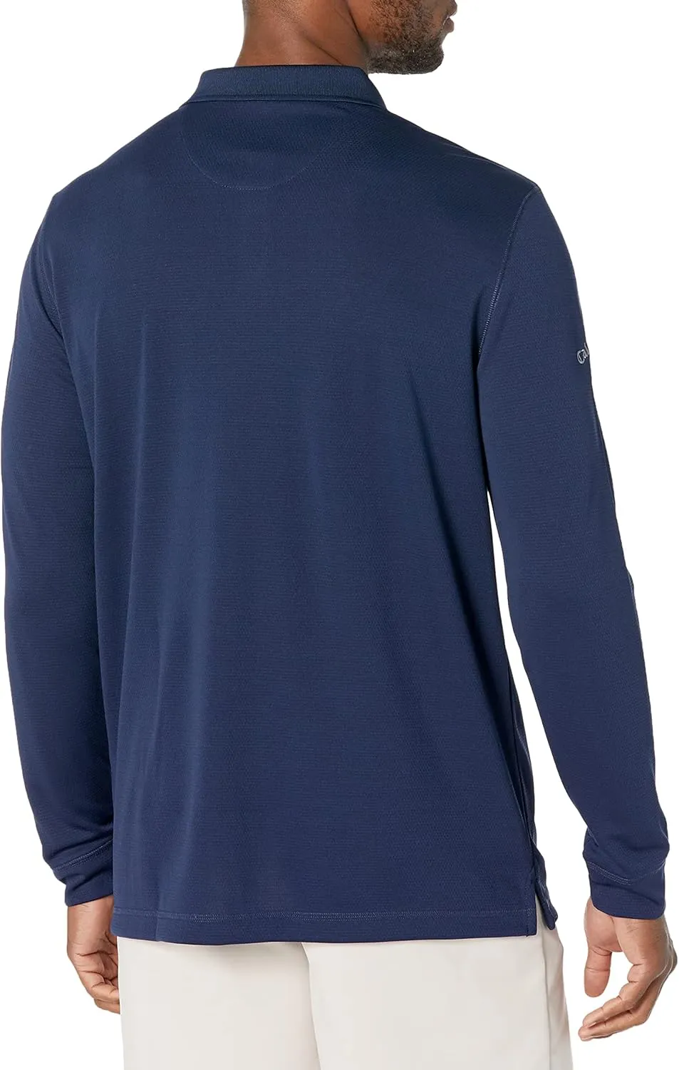 Callaway Men’s Long Sleeve Core Performance Polo, Opti-Dri Technology, Sun Protection, Golf Polo Shirts for Men
