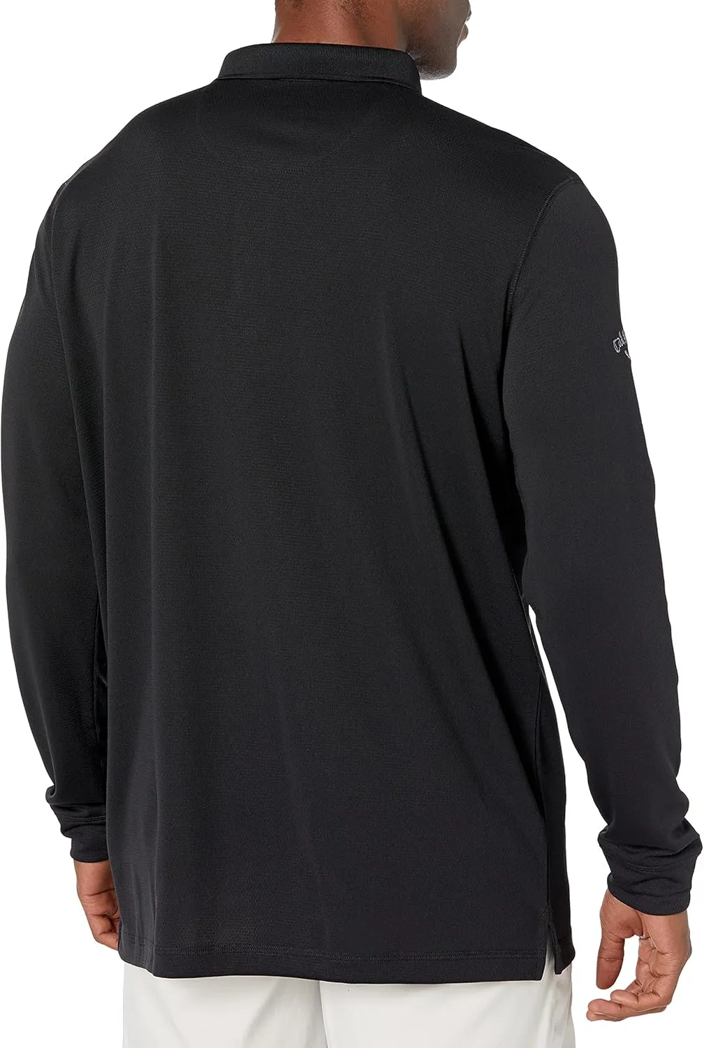 Callaway Men’s Long Sleeve Core Performance Polo, Opti-Dri Technology, Sun Protection, Golf Polo Shirts for Men