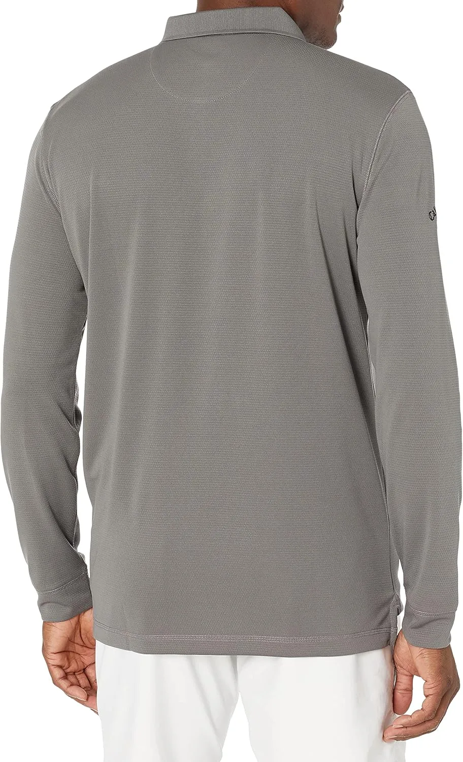 Callaway Men’s Long Sleeve Core Performance Polo, Opti-Dri Technology, Sun Protection, Golf Polo Shirts for Men