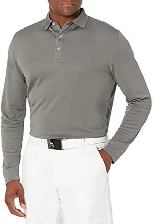Callaway Men’s Long Sleeve Core Performance Polo, Opti-Dri Technology, Sun Protection, Golf Polo Shirts for Men