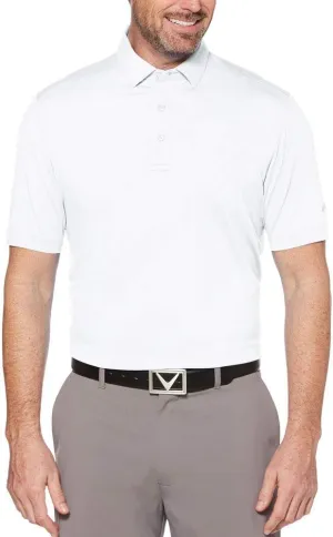 Callaway Men's Solid Micro Hex Performance Golf Polo Shirt with UPF 50 Protection (Size Small-3x Big & Tall)