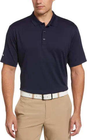 Callaway Men's Solid Opti-dri Short Sleeve Golf Polo Shirt with Stretch Fabric, Sun Protection, Extended (Sizes Small-4xl)